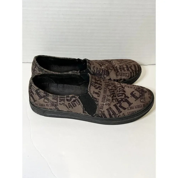 Dr. Martens Docs Finchley Canvas Slip On Logo Shoes Sneakers Women’s Size 6 - Picture 2 of 9